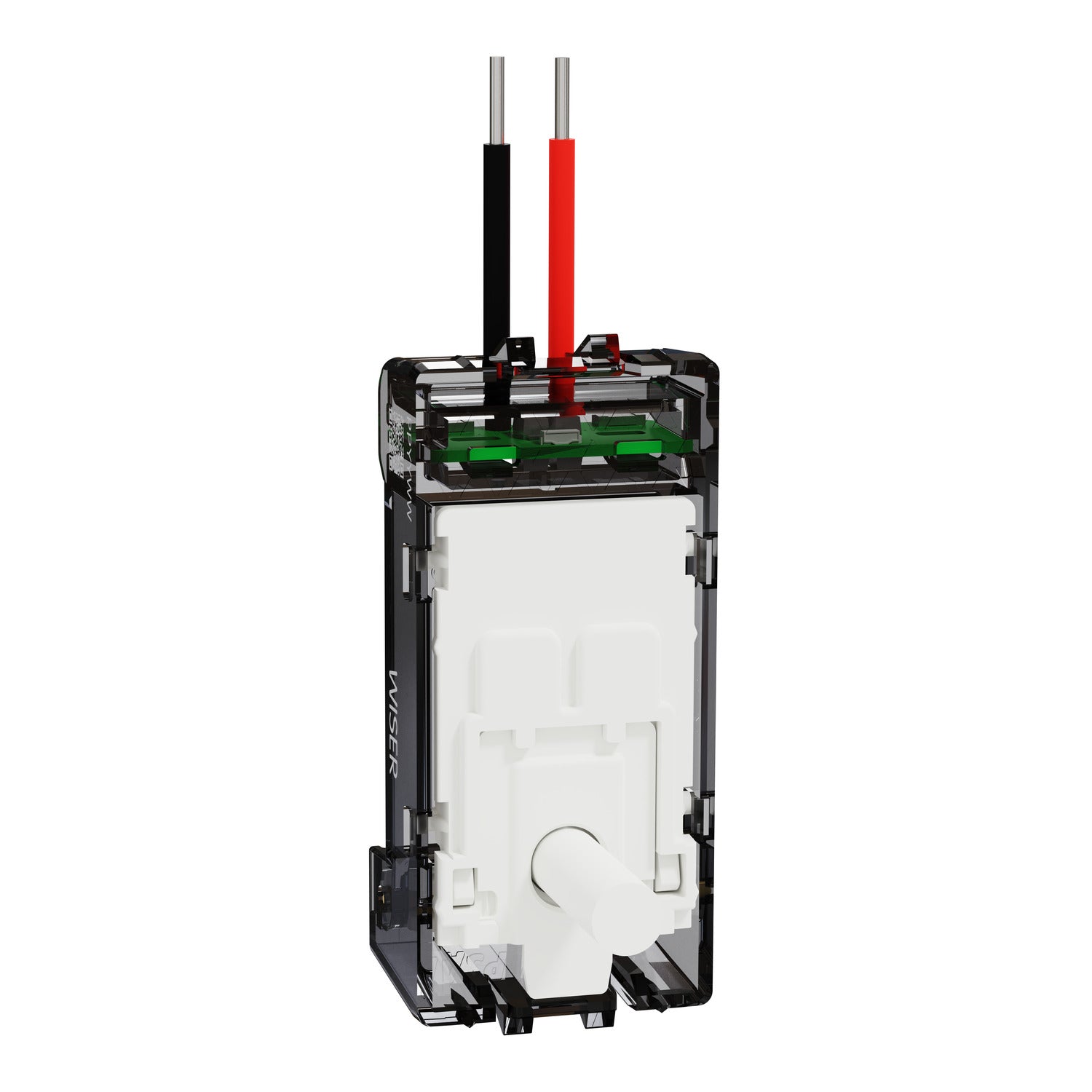 Clipsal Toggle Adaptor, Clipsal Solis T Series, for Wiser Switch Ebony Aluminium/ White Ceramic- 40TWSA-EA, 40TWSA-WC