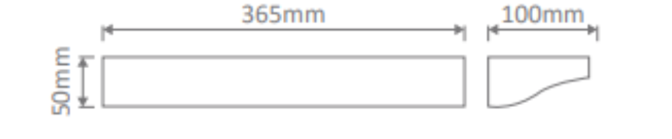 Domus BF - 2608A Ceramic Up Interior Wall Light White 240V - 11090 - Domus Lighting