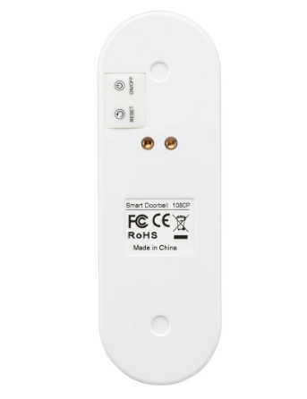 Brilliant DEACON Smart WiFi Video Doorbell and Chime Security Cameras White IP65 - 22063/05 - Brilliant Lighting