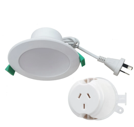 Brilliant PROJECT PROPACK & Socket (Sold in 20 per Pack) LED Downlight Tri - White 8W 220-240V IP44 - 21996/05 - Brilliant Lighting