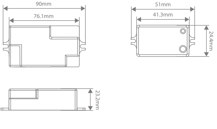 Domus Internal Sensor for Battens Only Accessories 400W 240V IP20 - 66093