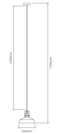 Domus Hoist Glass Interior Pendant Clear/ Smoke/ Amber 240V IP20 - 22731, 22732, 22733