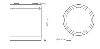 Domus Neo-Pro Round Surface Mount Dimmable LED Downlight Kit Tri - Black 13W 240V IP65 - 20890 - Domus Lighting