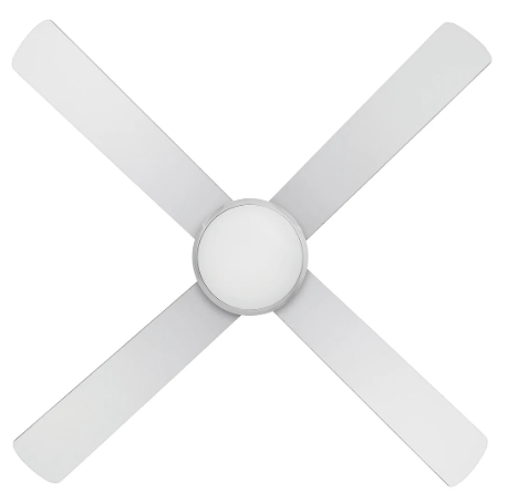 Brilliant TEMPEST LED- 52in. with Light Ceiling Fan Tri- White/ Black/ Brushed Chrome 50W 240V - 20580/13, 20580/06, 20580/05