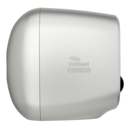 Brilliant FLARE Smart WiFi Rechargeable with Light Security Cameras Silver IP65 - 21812/11 - Brilliant Lighting