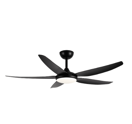 Brilliant AMARI 56in with LED Light 5 Blade Ceiling Fan Tri- Matt White/ Matt Black 35W 220-240V - 21725/06, 21725/05