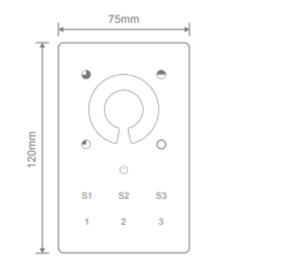 Domus Chameleon LED Strip Single Colour Touch 1 Channel Controller Smart Lighting Controls White 240V - 20145