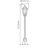 Domus CHESTER 1LT 1.32M Post LED Flood Light Beige / Black / Burgundy / Green / White IP43 - 14990, 14991, 14992, 14993, 14995 - Domus Lighting