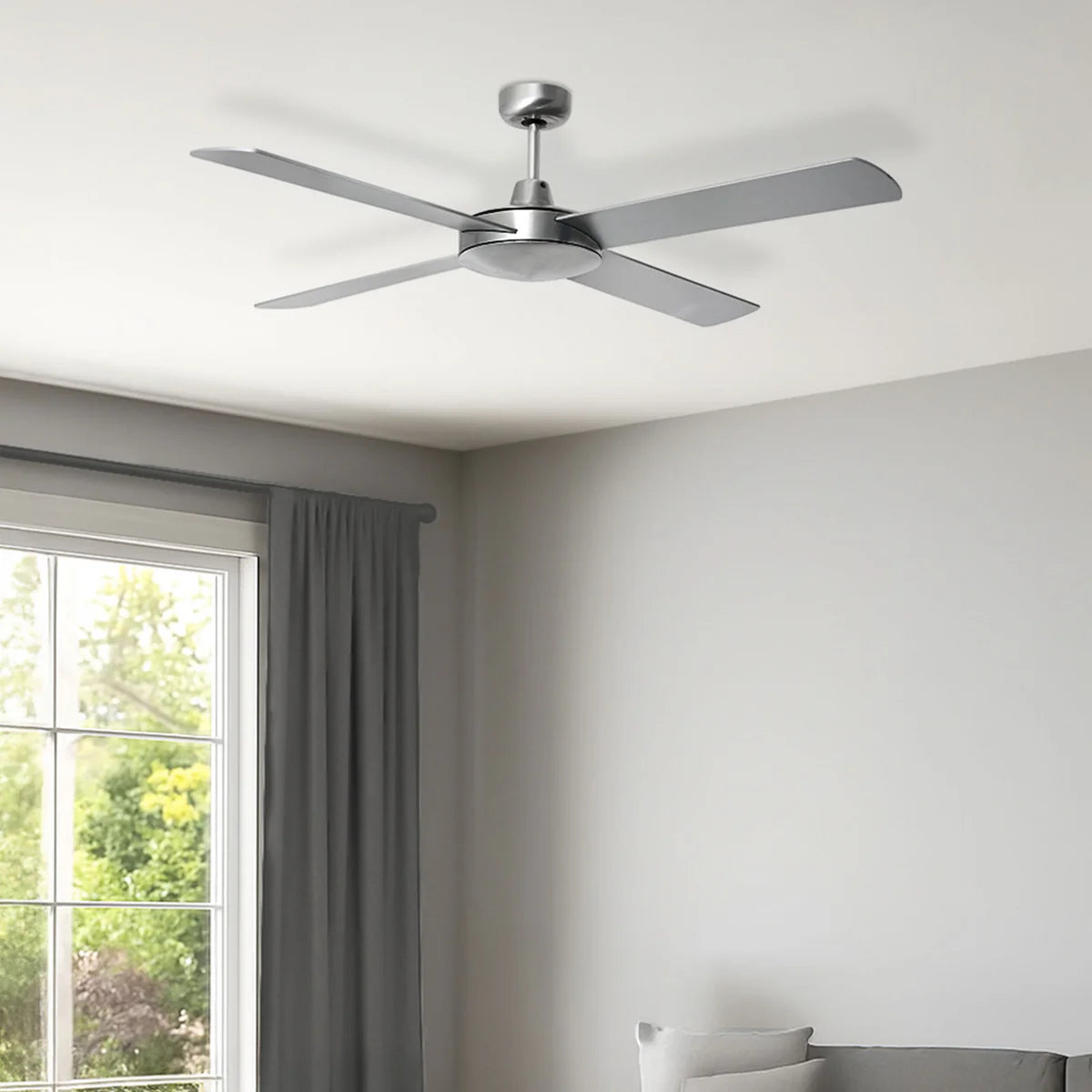Brilliant TEMPEST 52in. Ceiling Fan White/ Black/ Brushed Aluminium 50W - 99983/05, 99983/06, 99983/13