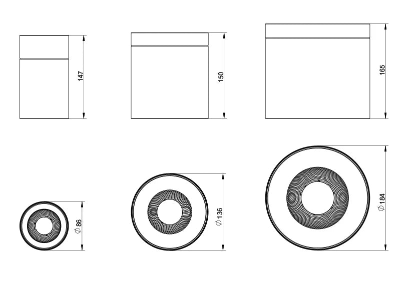 SAL AIRLEE LED Downlights Tri- White/ Black 15/40W 240V IP65- S9605TC
