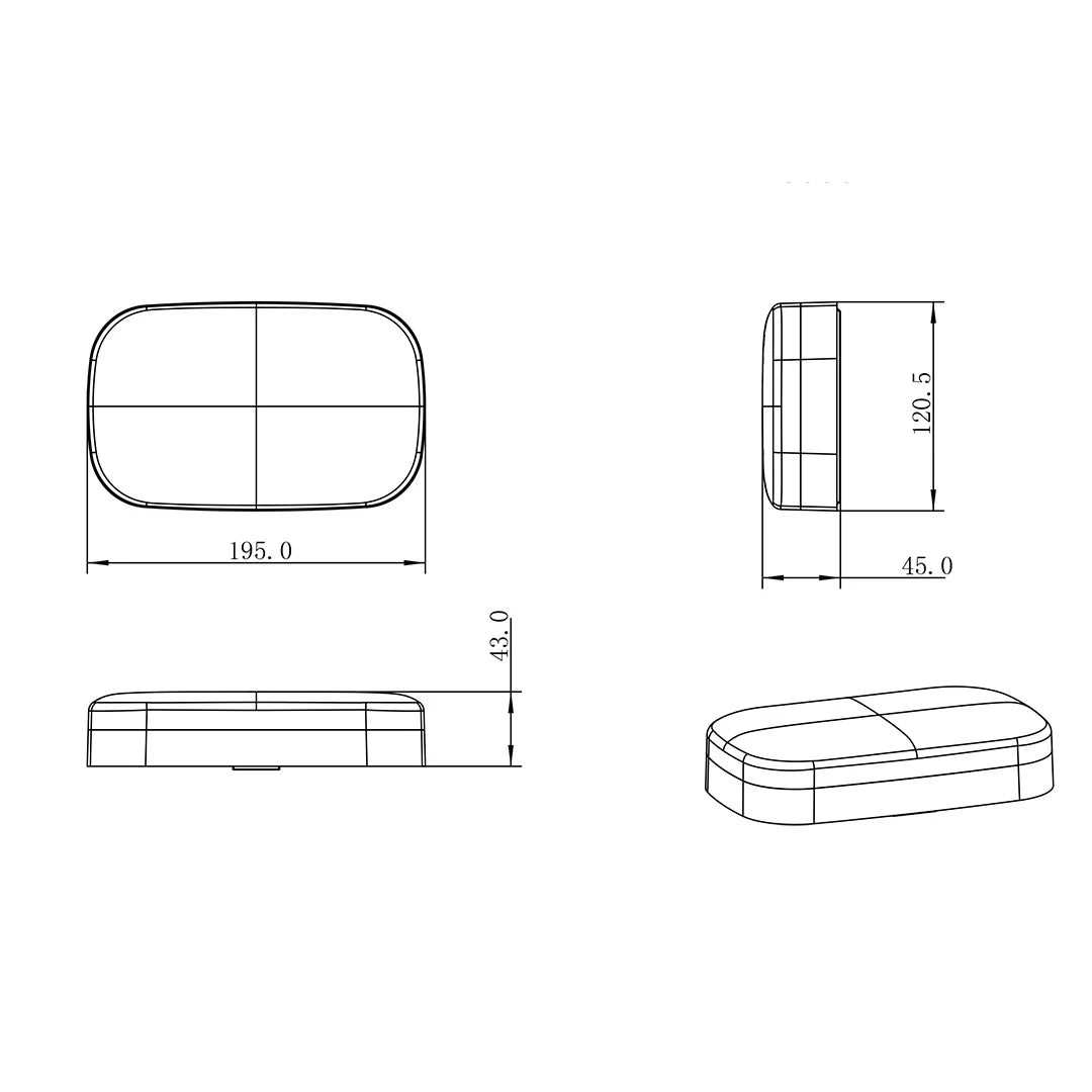 SAL BENDIGO LED Bulkheads Tri- White/ Black 15W 240V IP54- SL7273TC