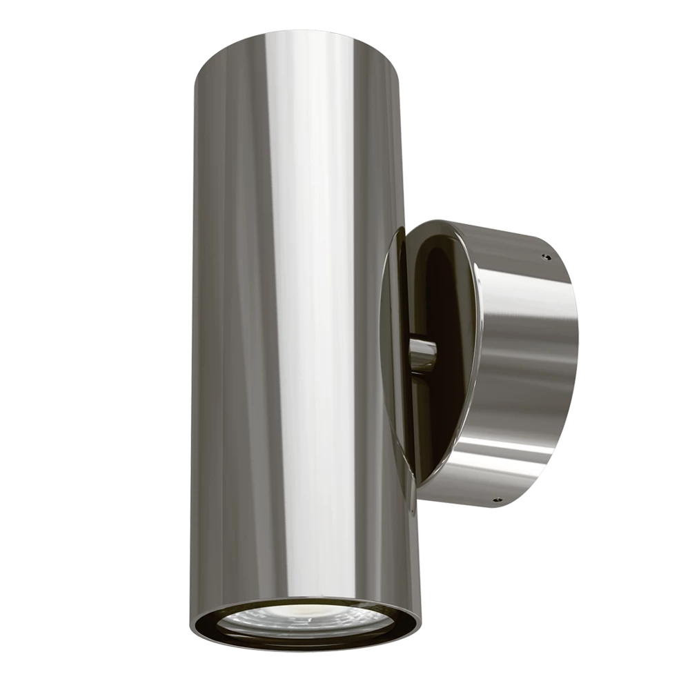 SAL BONDI II Exterior Wall Lights Tri - Aluminium/ Black/ Stainless Steel 2x5W 240V IP65 - SL7322/TC