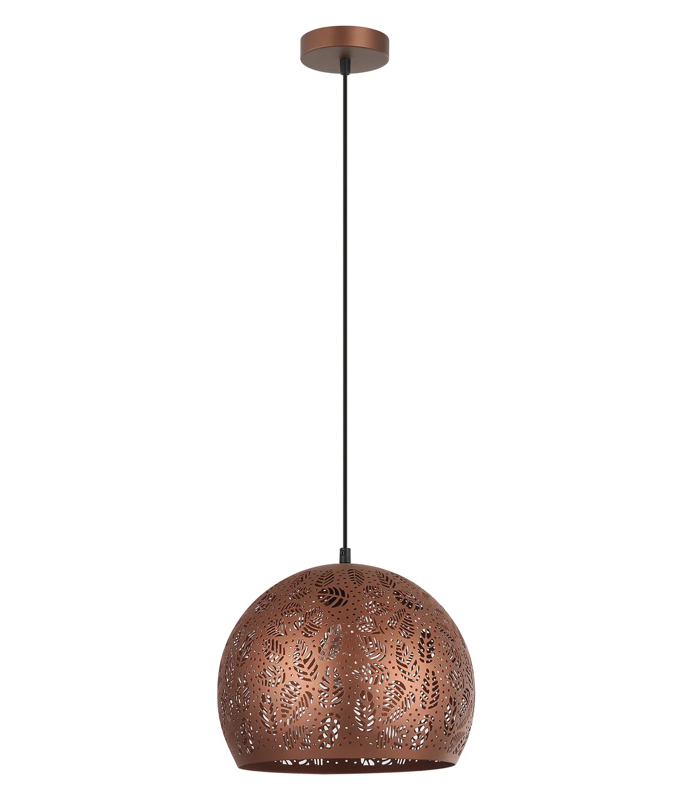 CLA BOTANICA: Bohemian Embossed Dome Shape Interior Pendant Black/ Coffee 240V- BOTANICA02A, BOTANICA03A