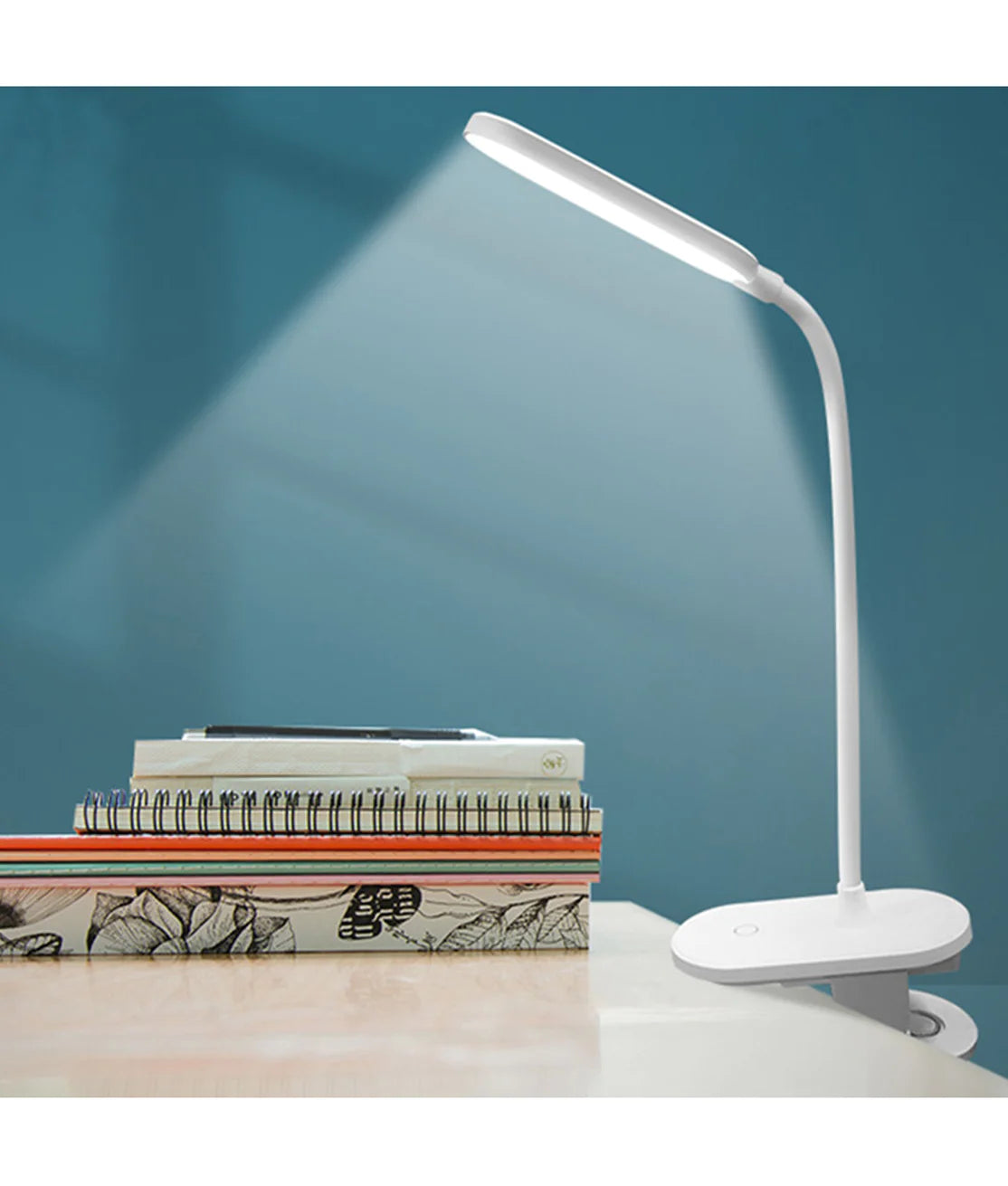 CLA BUDDY: LED Rechargeable Portable Touch Clip Table Lamp 6500K White 2.5W - BUDDY- CLA Lighting