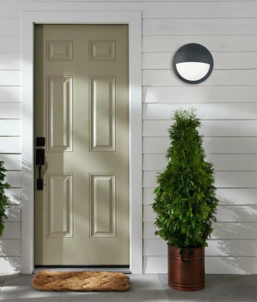 CLA BULK: Exterior LED Eyelid Bulkhead 4000K Black 12W 220-240V IP66 - BULK7A