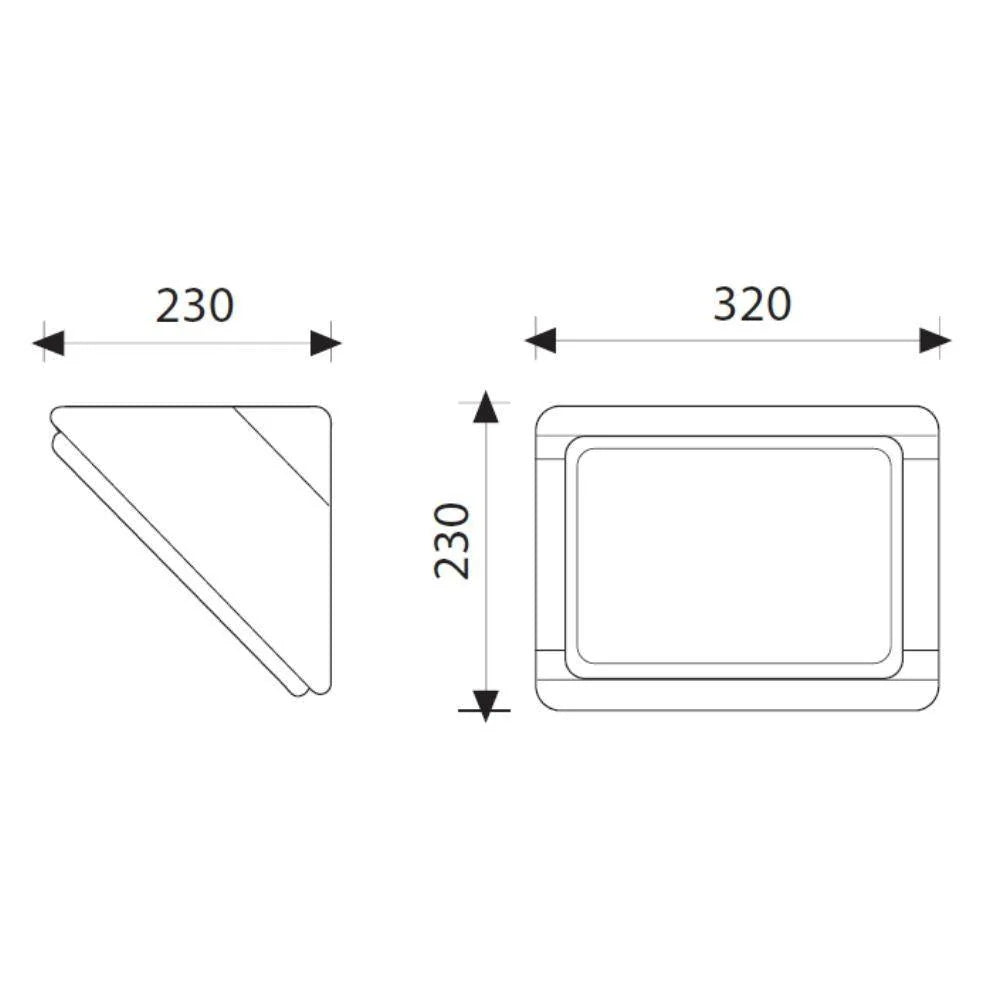 Domus Boluce BL-2080 SELECTA BIG - Exterior Large Bunker Light with Grille Fascia White IP54 - 27080