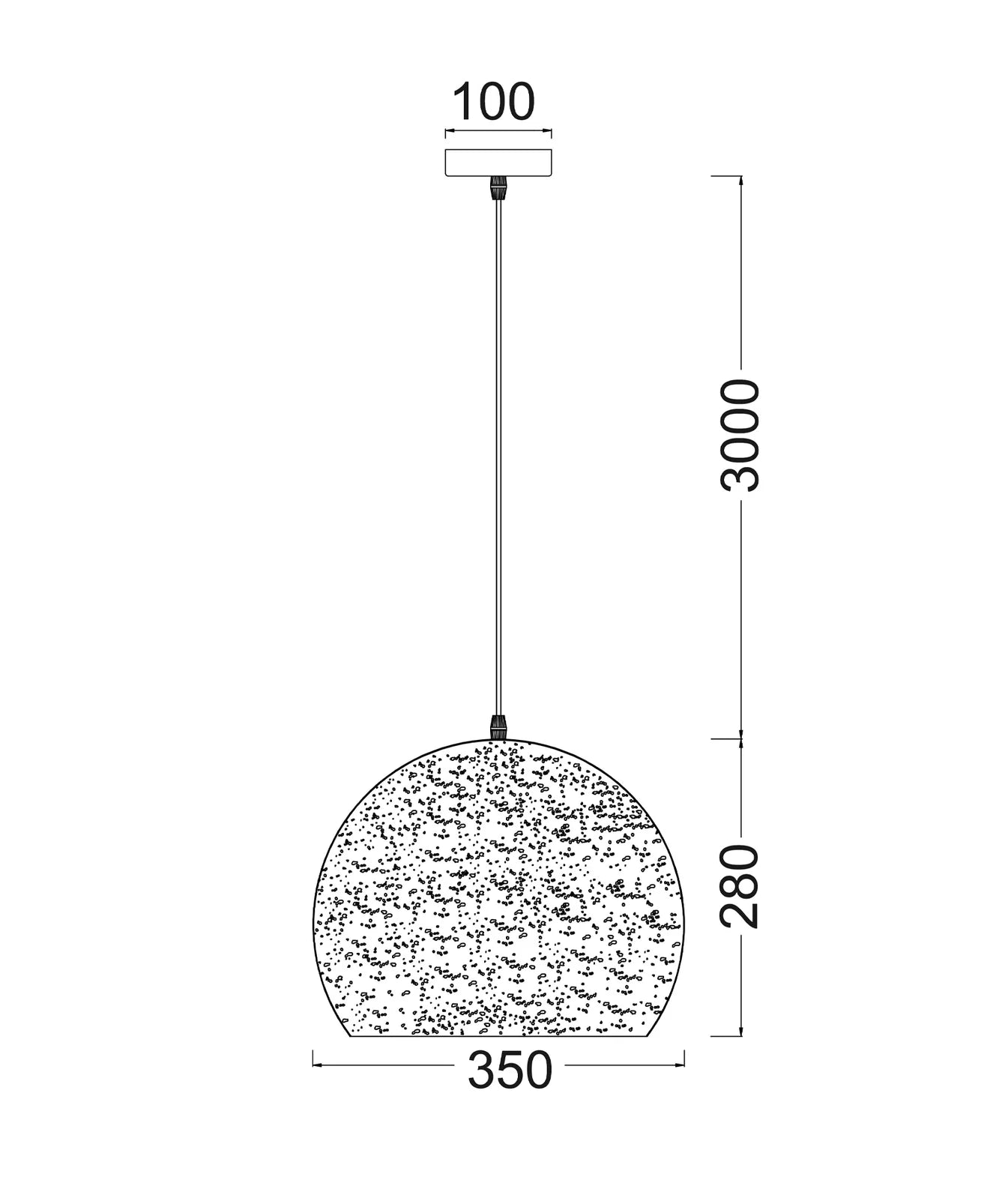 CLA CELESTE: Bohemian Rustic Embossed Bell Shape Interior Pendants Black 240V- CELESTE1A, CELESTE2A