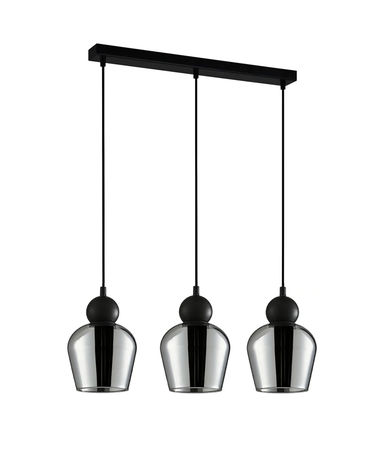 CLA CHAMPAN2: Ellipse Interior Pendant Mirror Finish Smokey Black 220-240V - CHAMPAN2, CHAMPAN2X3R, CHAMPAN2X3S