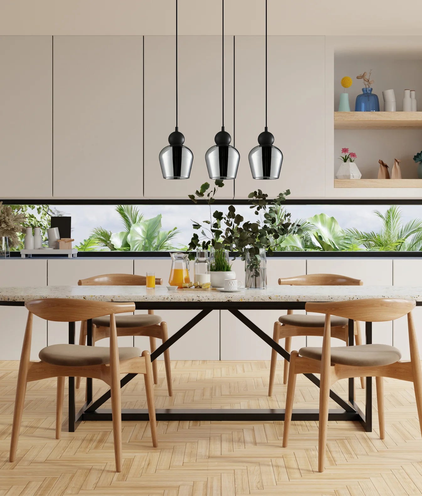 CLA CHAMPAN2: Ellipse Interior Pendant Mirror Finish Smokey Black 220-240V - CHAMPAN2, CHAMPAN2X3R, CHAMPAN2X3S