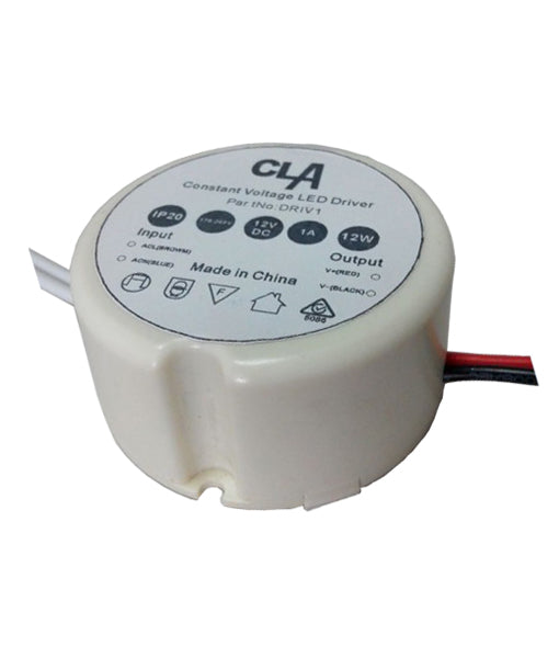 CLA Indoor Constant Voltage Drivers 12W 12V IP20 - DRIV1 - CLA Lighting