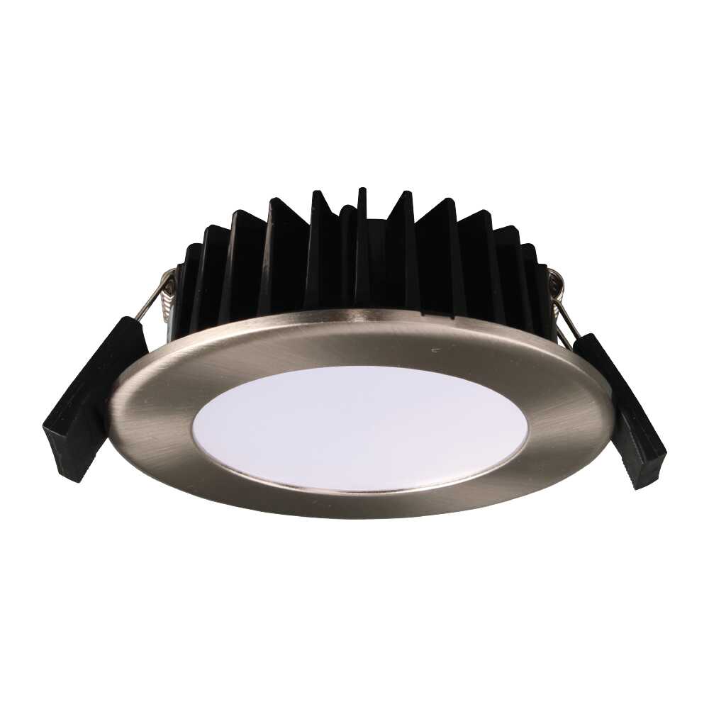 SAL Ecogem Round S9041TC LED Downlight Tri - White/ Satin Nickel/ Black 10W 240V IP44 - S9041 TC