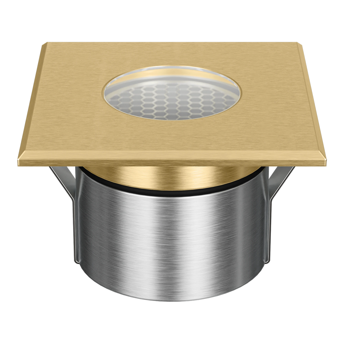 Domus EMIT 85 RGBW Brushed Brass Square Open fascia – 10236