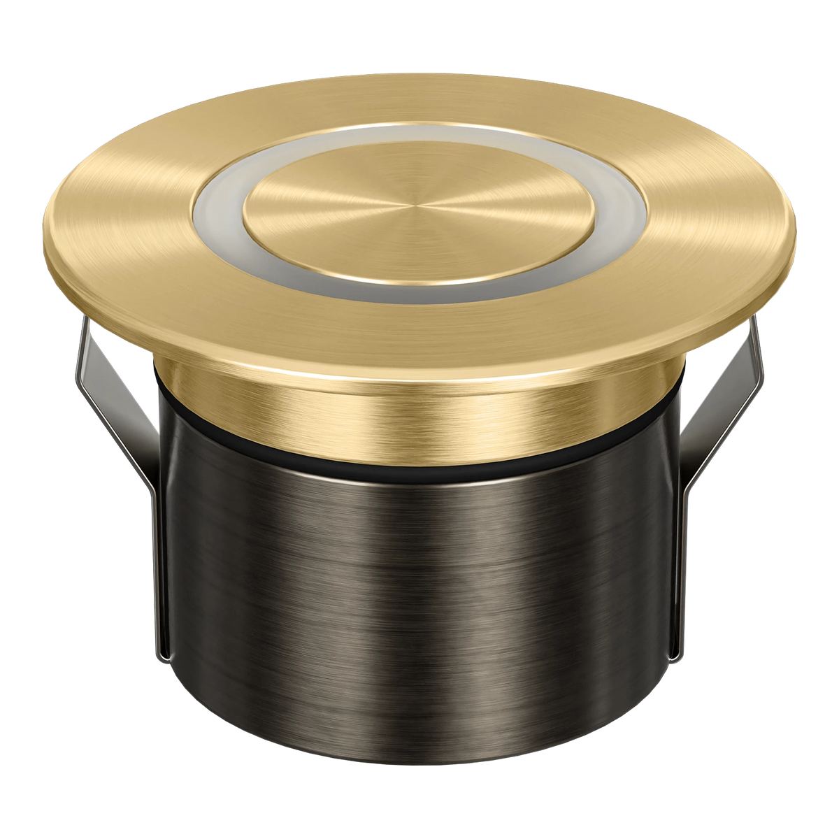 Domus EMIT 85 TRIO Brushed Brass Ring fascia – 10203