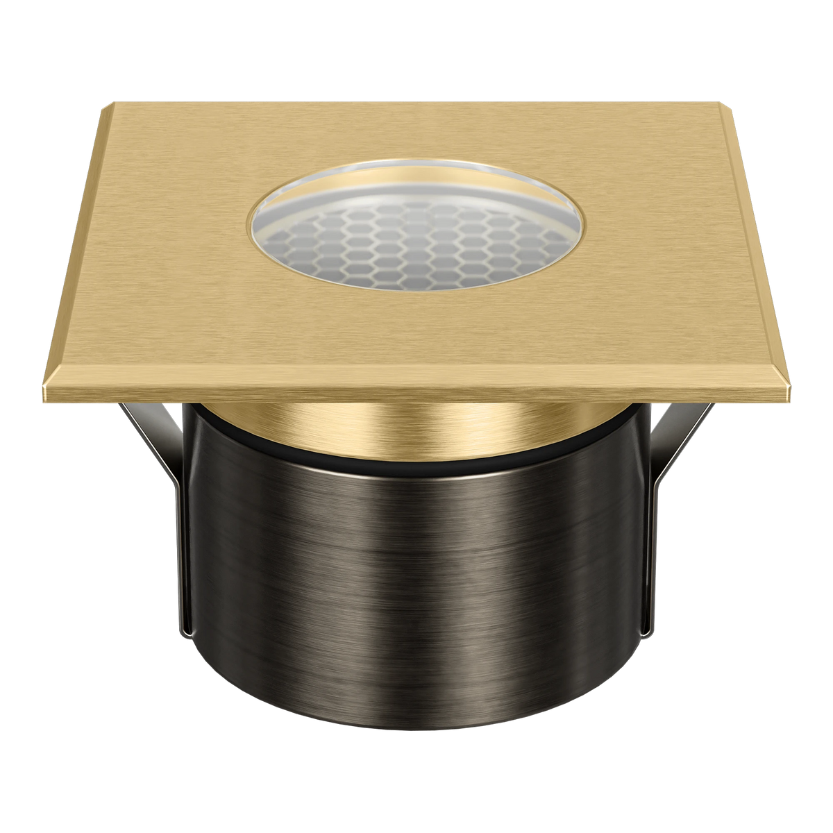 Domus EMIT 85 TRIO Brushed Brass Square Open fascia – 10196