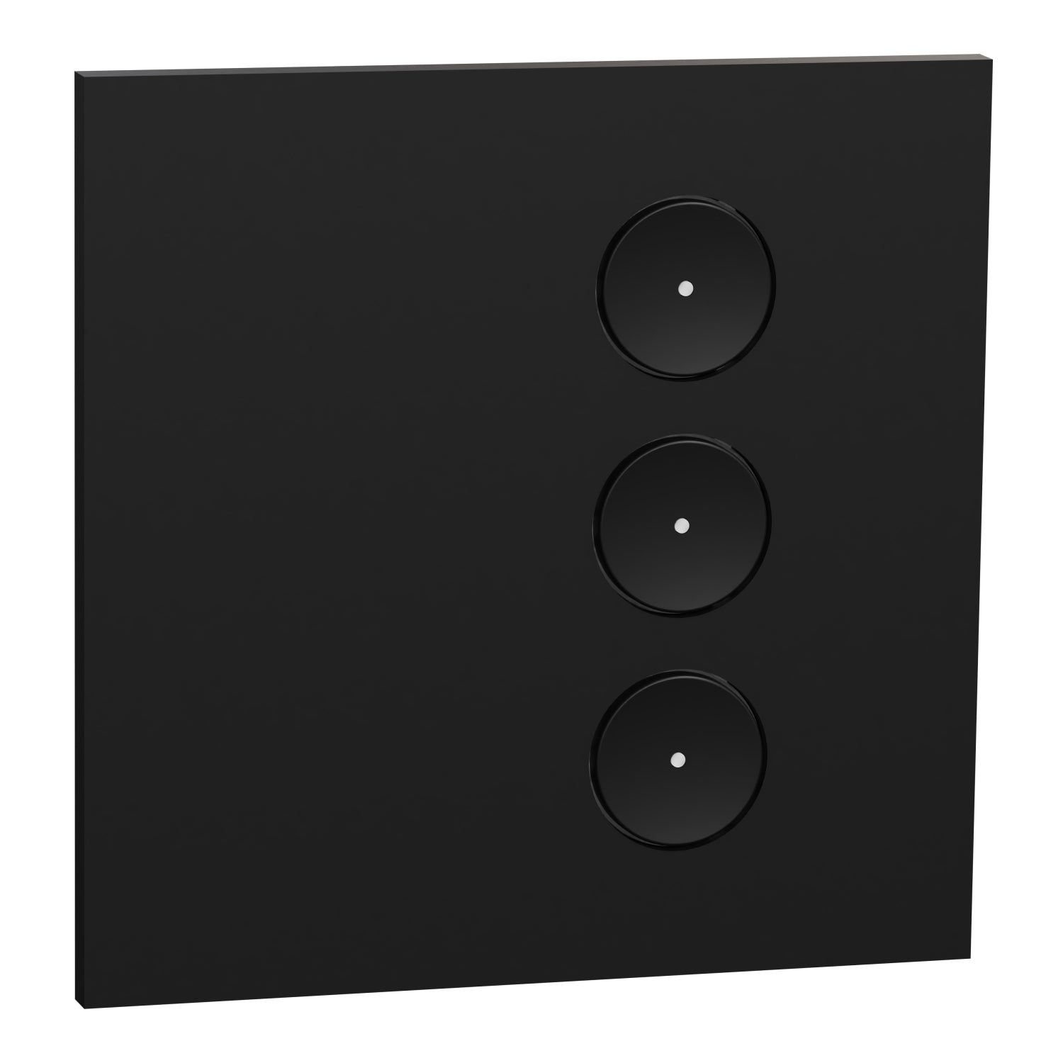 Clipsal C-bus SpaceLogic Wall Plate 3 Gang Black- ER5043ZB
