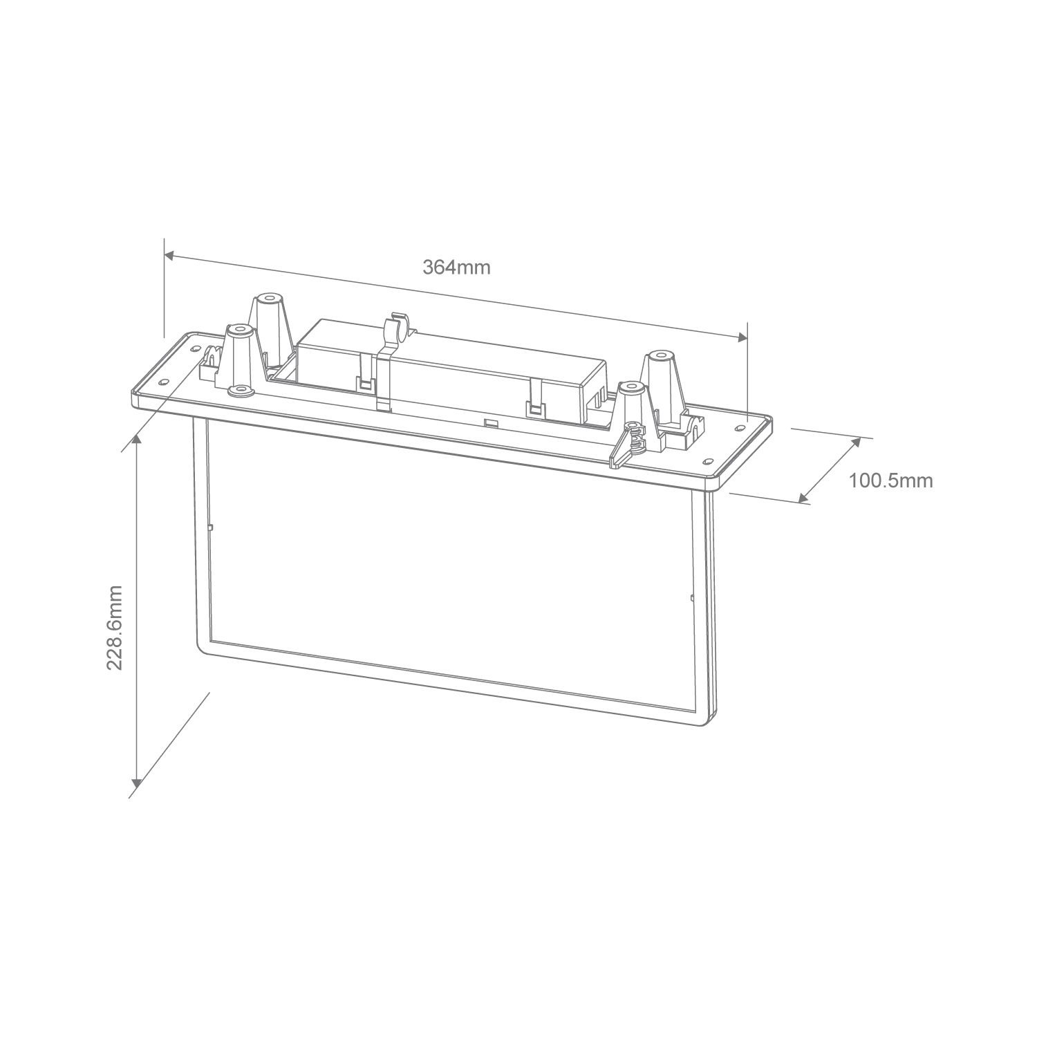 Domus EXIT RECESSED LED Emergency Black/ White2.5W 3.2V- 66104, 66105