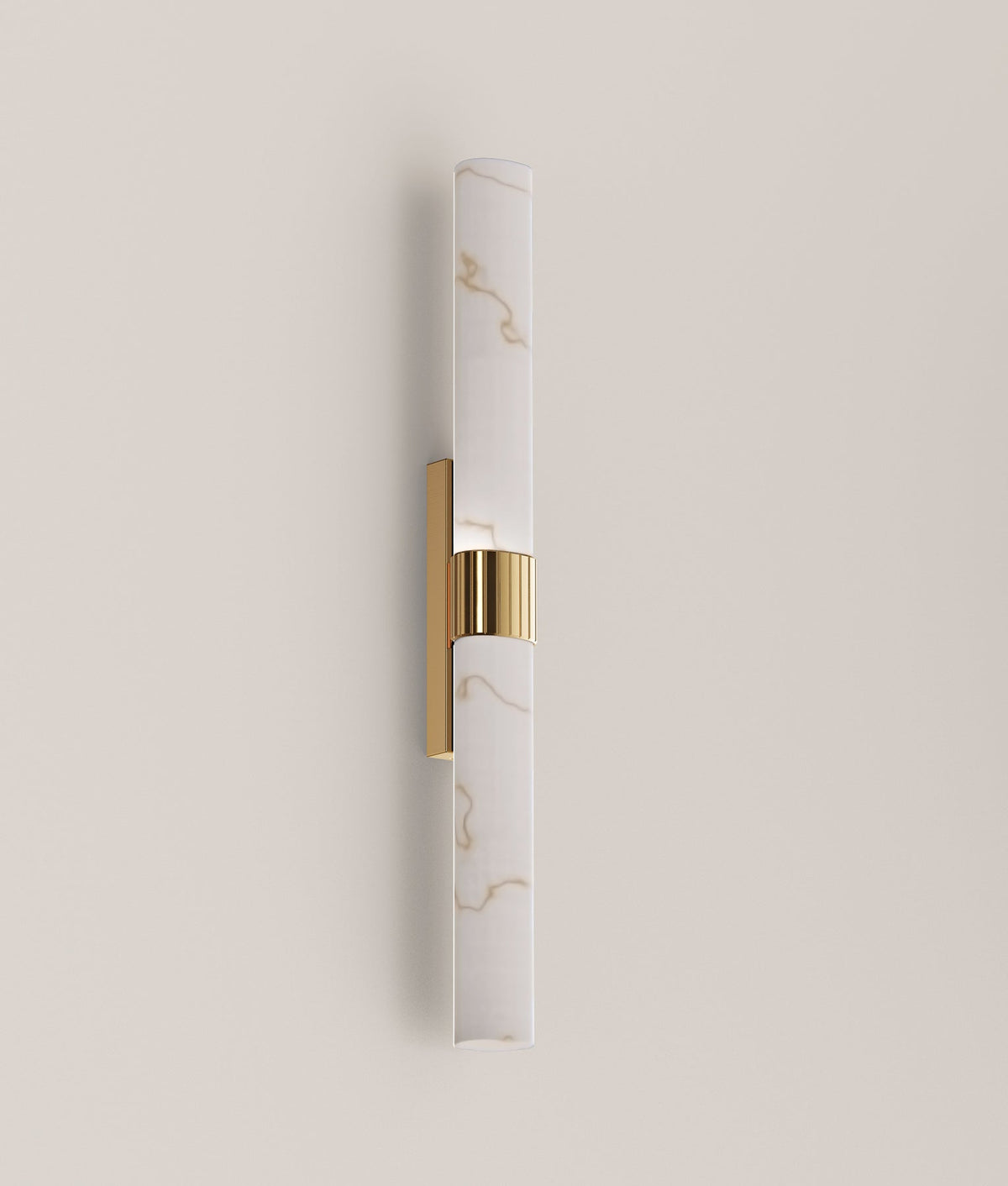 CLA FLECHA1L large curved faux marble wall light – unlit product view