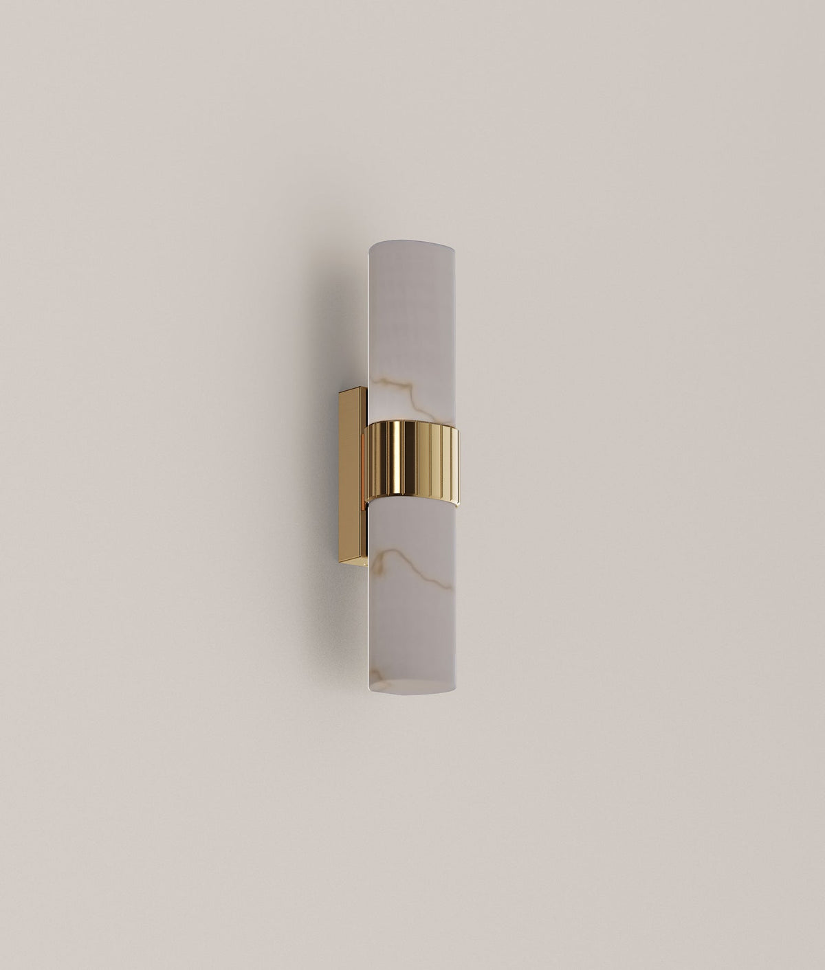 CLA FLECHA1S small curved faux marble wall light – unlit product view