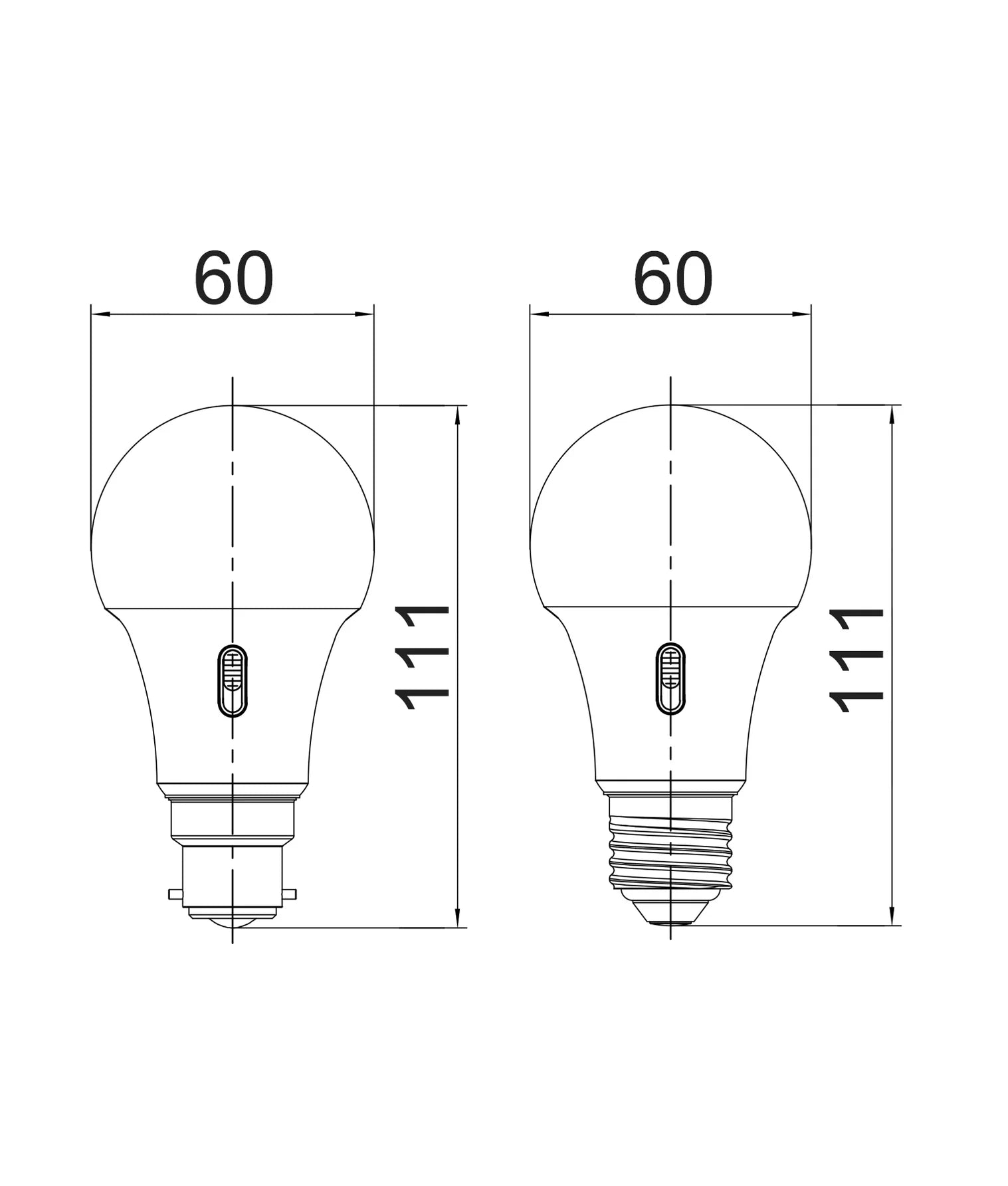 CLA GLSTRI (Dimmable): LED GLS Dimmable Globes Frosted Diffuser Tri- 10W 240V IP20- GLSTRI1D, GLSTRI2D