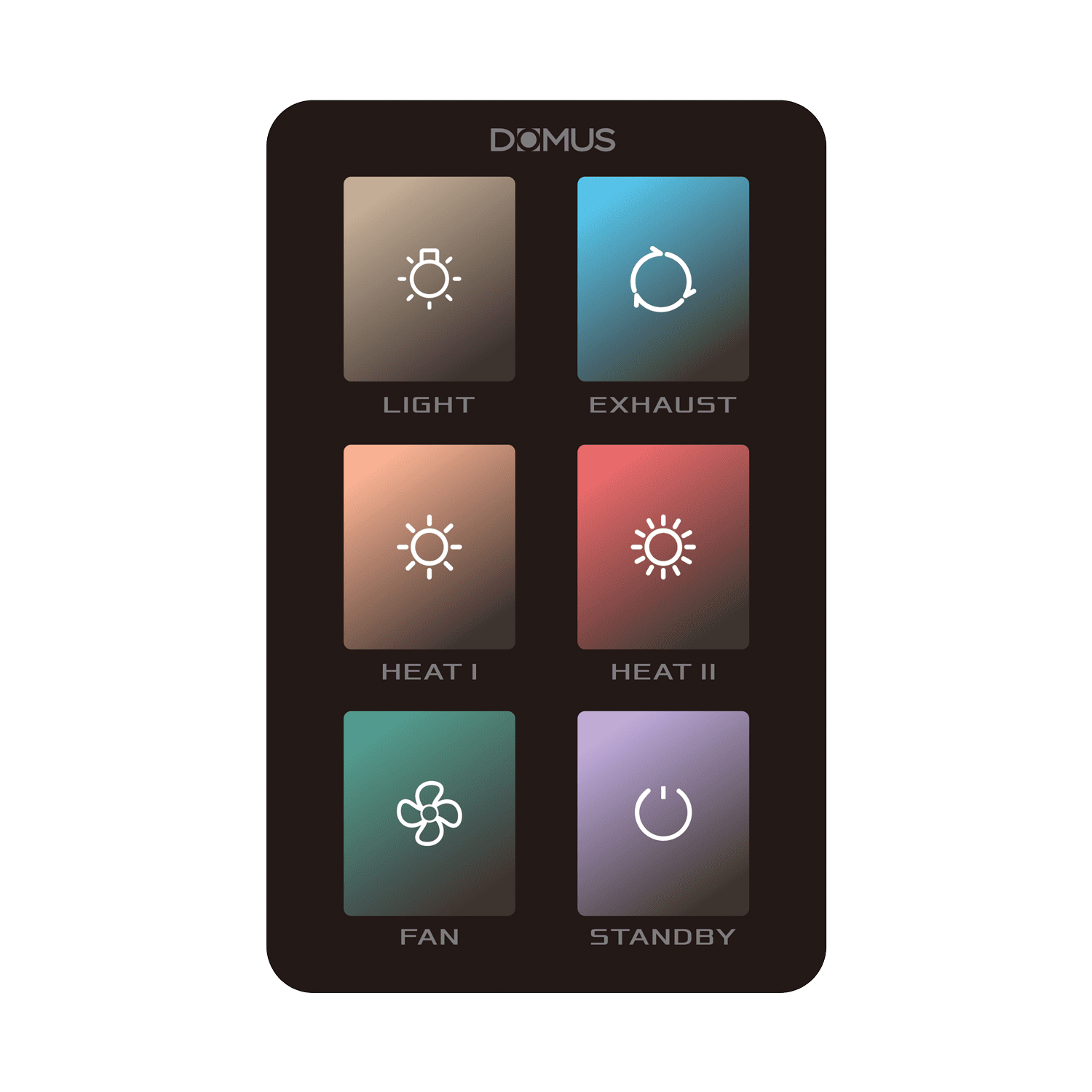 Domus BH-SWITCHPLATE-COVER Accessories Black/ White- 56030-56041