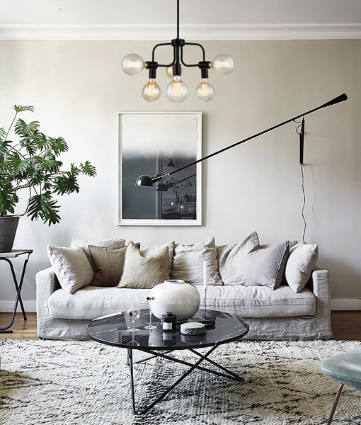 CLA HEXA: Modern Abstract Interior Pendant Matt Black / Matt Gold 220-240V - HEXA1, HEXA2 - CLA Lighting