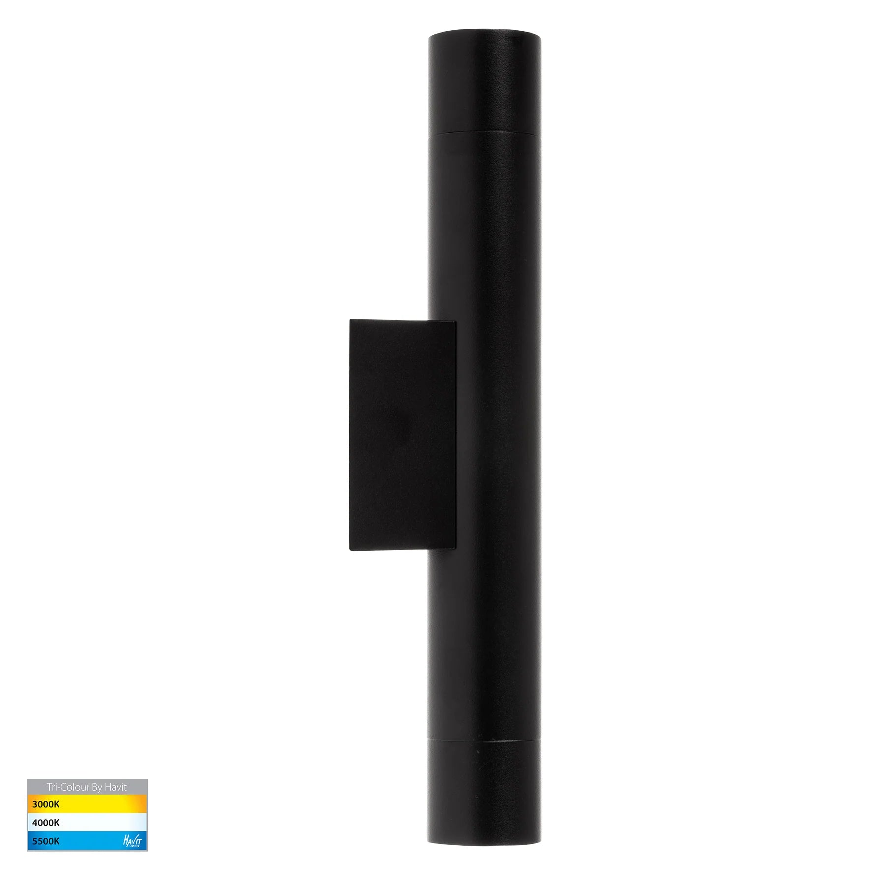 Havit Dugo Up & Down Exterior Wall Lights Tri- Aluminium Black 2x3W 240V IP65- HV10293T