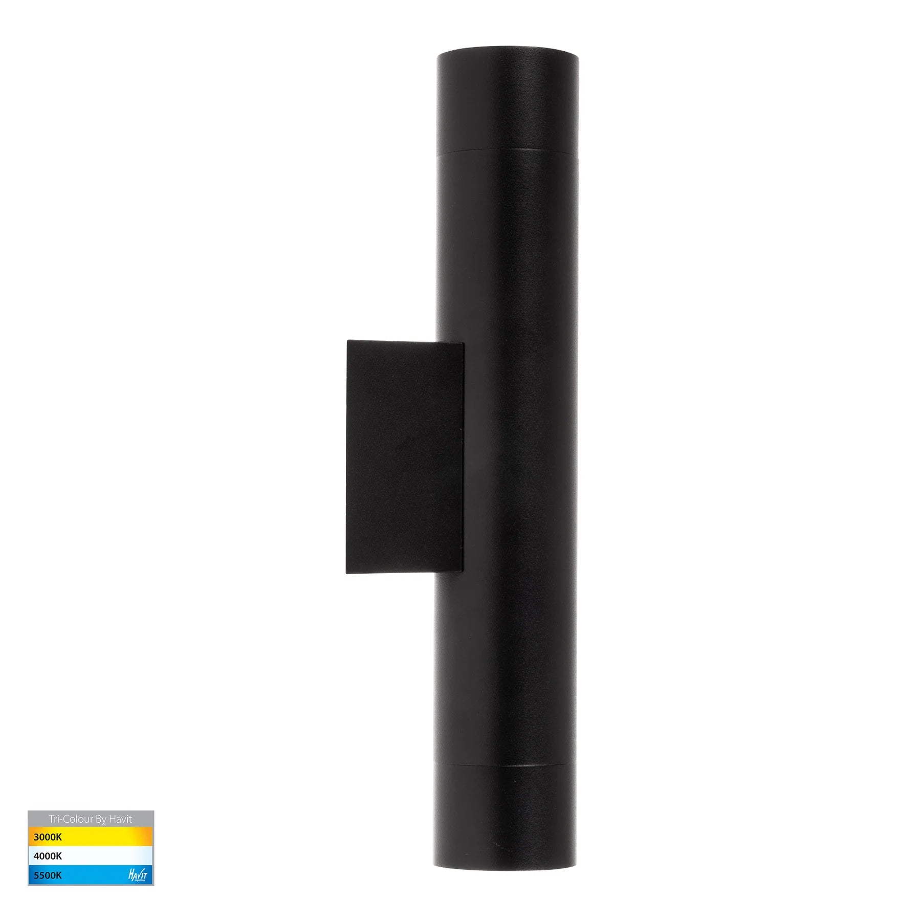Havit Dugo Up & Down Exterior Wall Lights Tri- Aluminium Black 2x5w 240V IP65- HV10294T