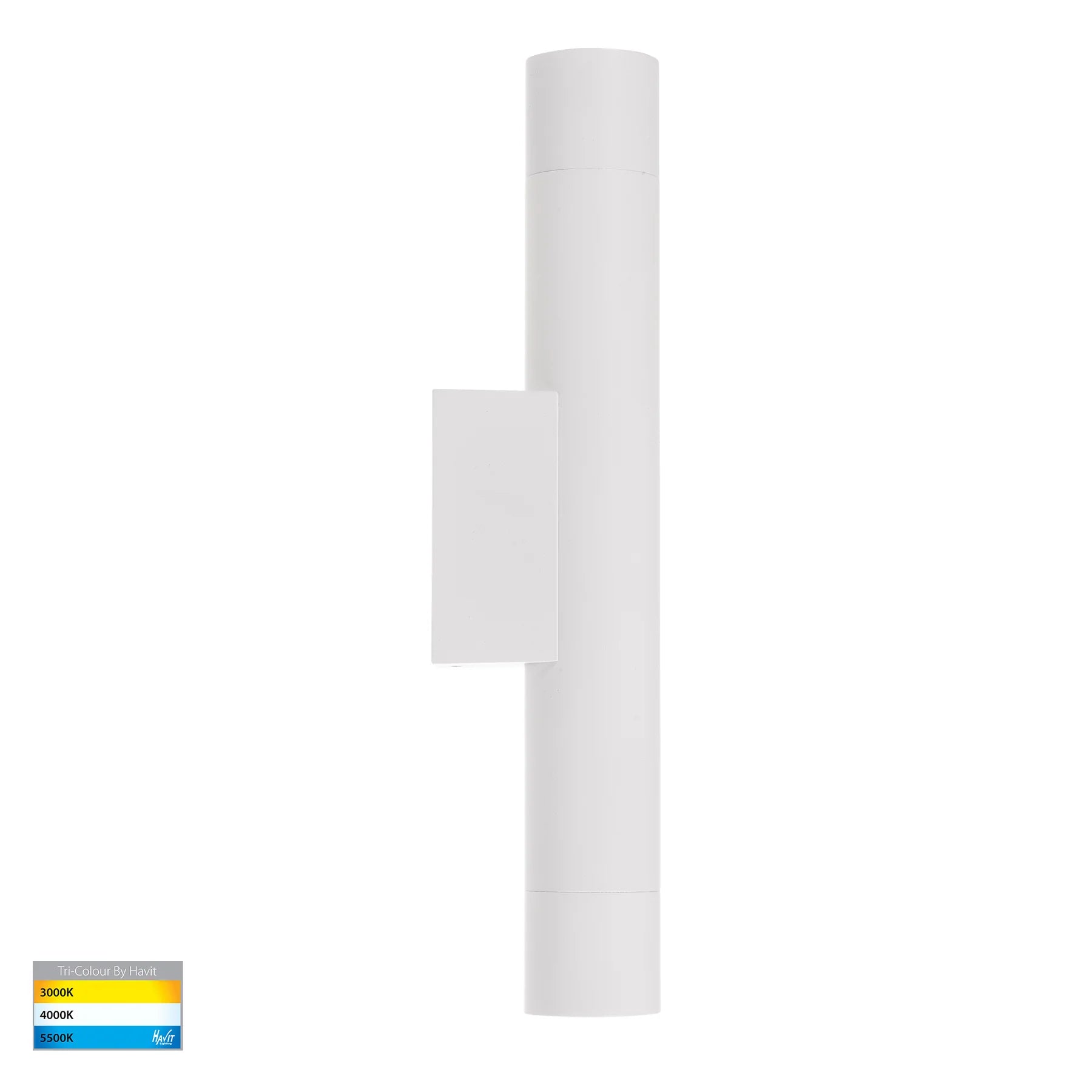 Havit Dugo Up & Down Exterior Wall Lights Tri- Aluminium White 2x3W 240V IP65- HV10393T