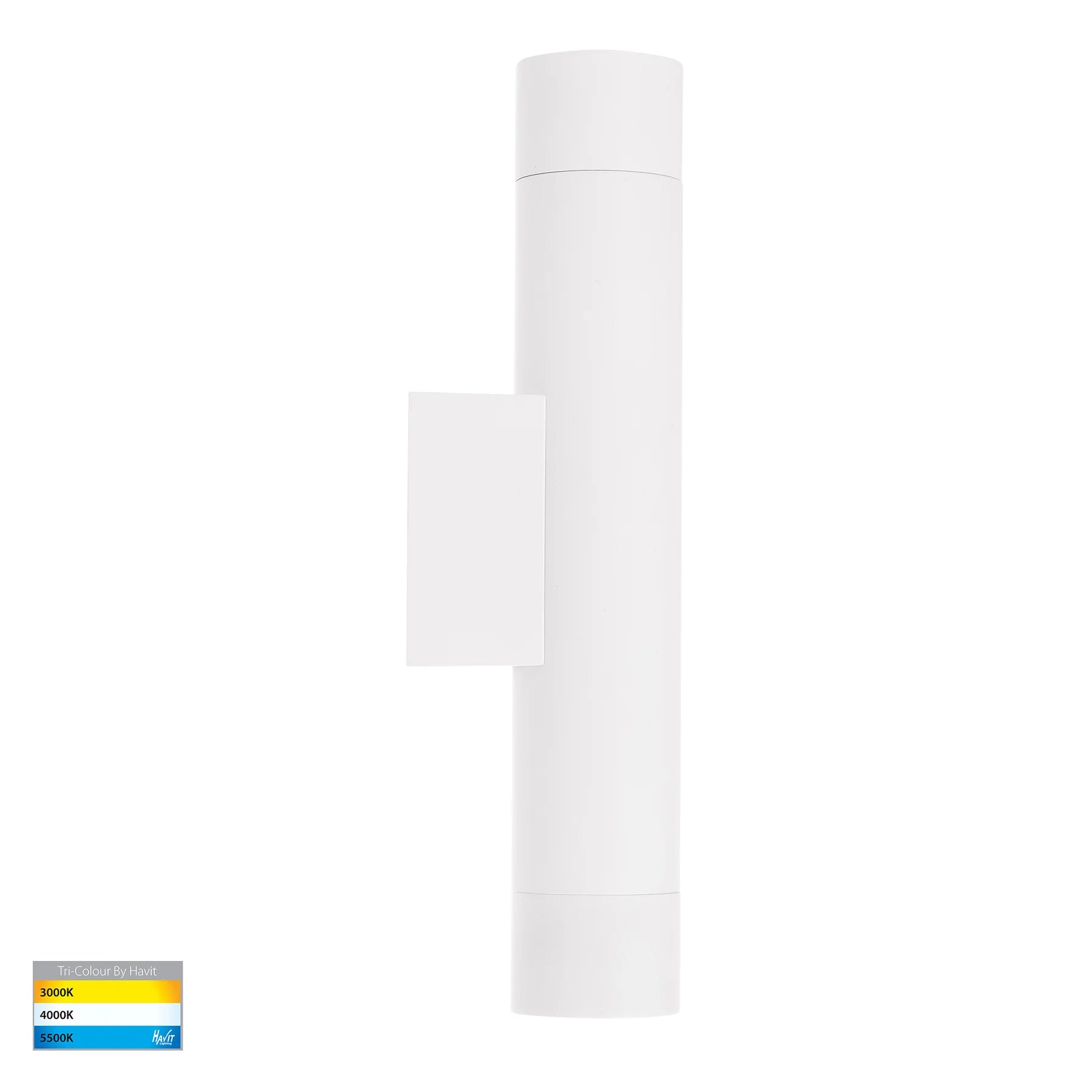 Havit Dugo Up & Down Exterior Wall Lights Tri- Aluminium White 2x5W 240V IP65- HV10394T