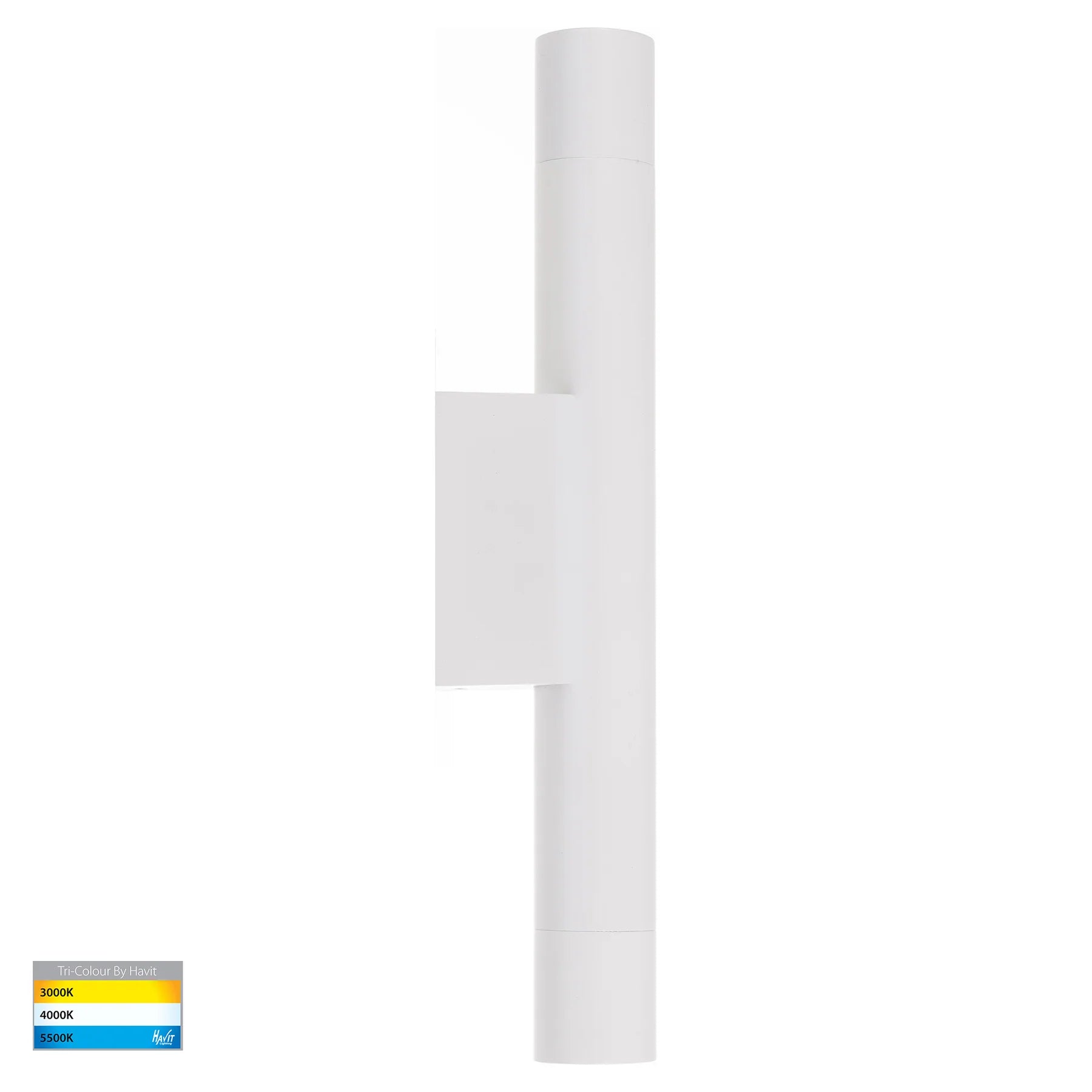 Havit Dugo Up & Down Exterior Wall Lights Tri- Aluminium White 2x1.5W 240V IP65- HV10395T