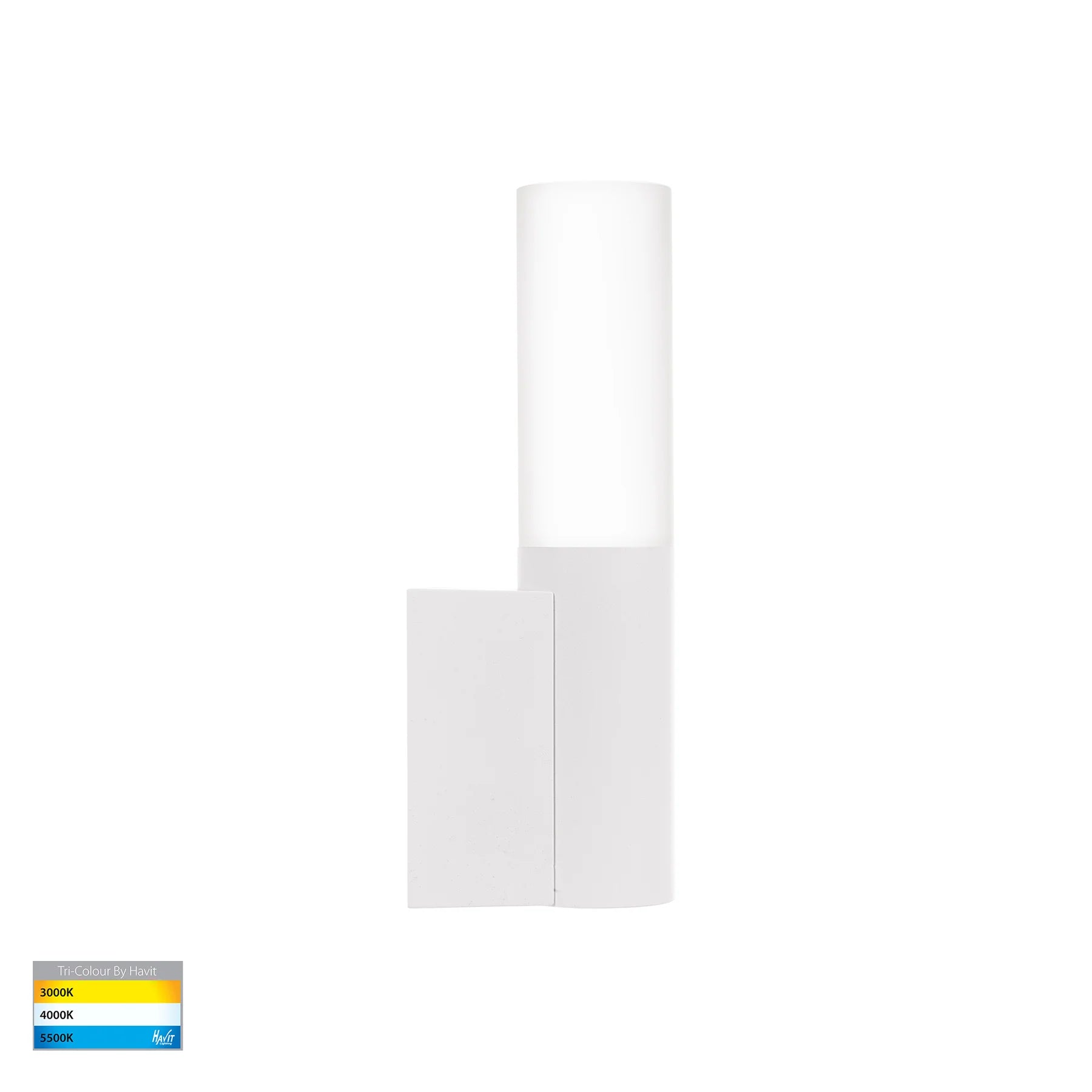 Havit Akril Exterior Wall Lights Tri- Aluminium White 3W 240V IP65- HV10931T-WHT
