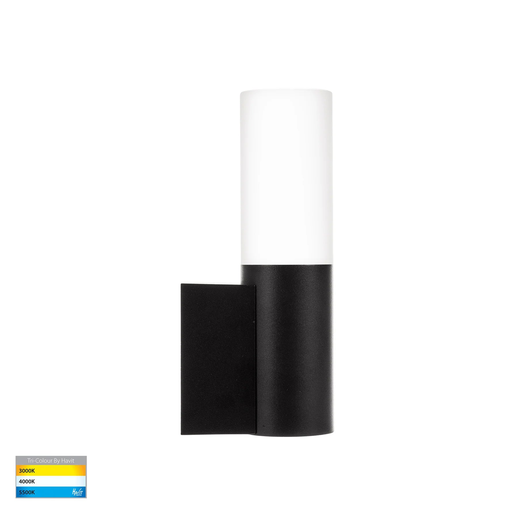 Havit Akril Exterior Wall Lights Tri- Aluminium Black 5W 240V IP65- HV10941T-BLK