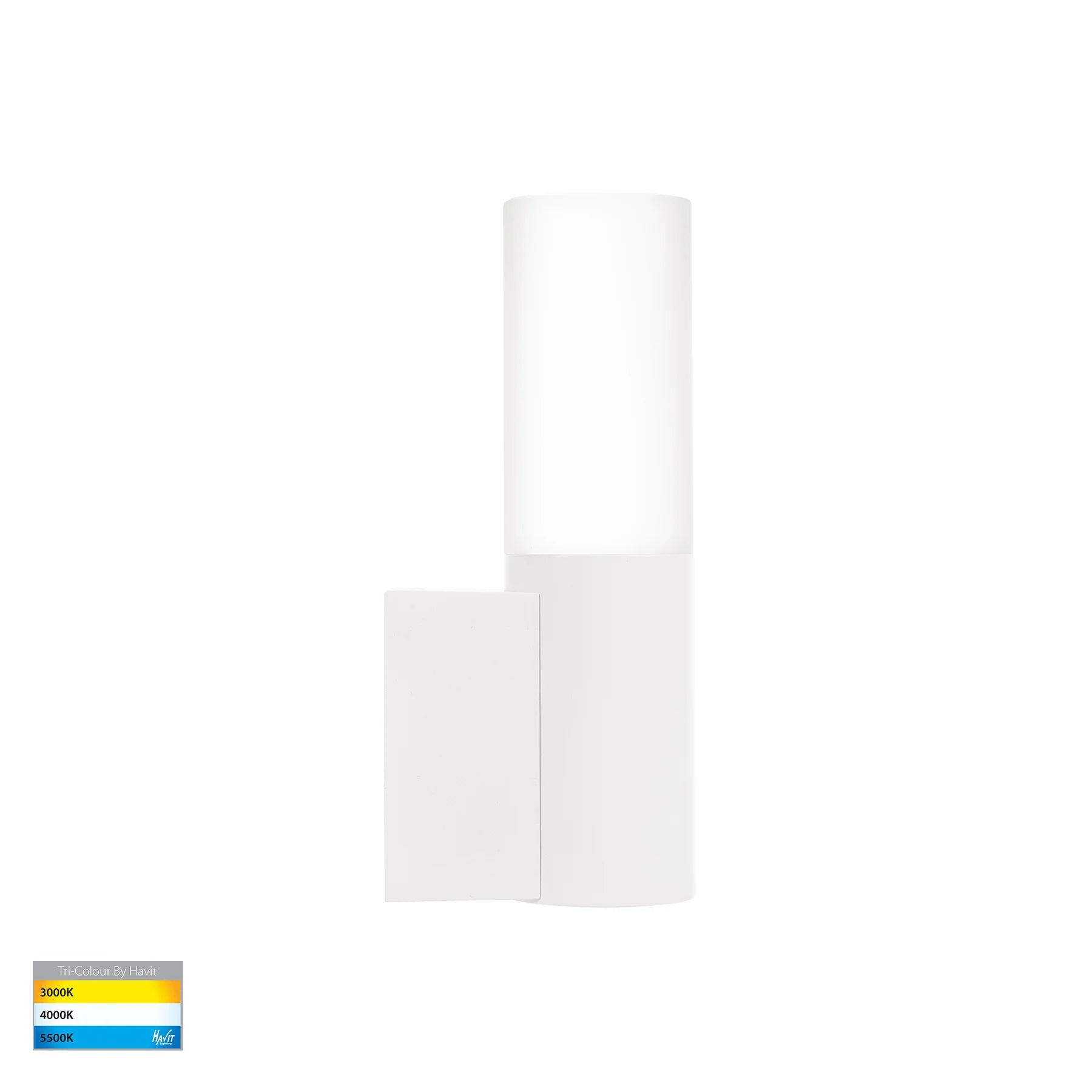 Havit Akril Exterior Wall Lights Tri- Aluminium White 5W 240V IP65- HV10941T-WHT