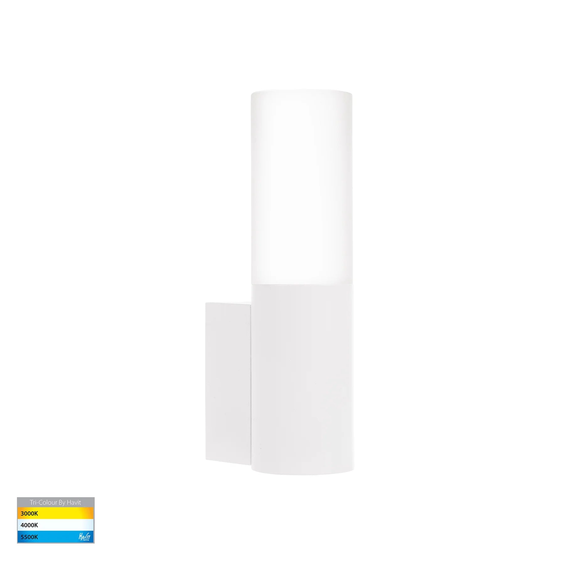 Havit Akril Exterior Wall Lights Tri- Aluminium White 5W 240V IP65- HV10941T-WHT