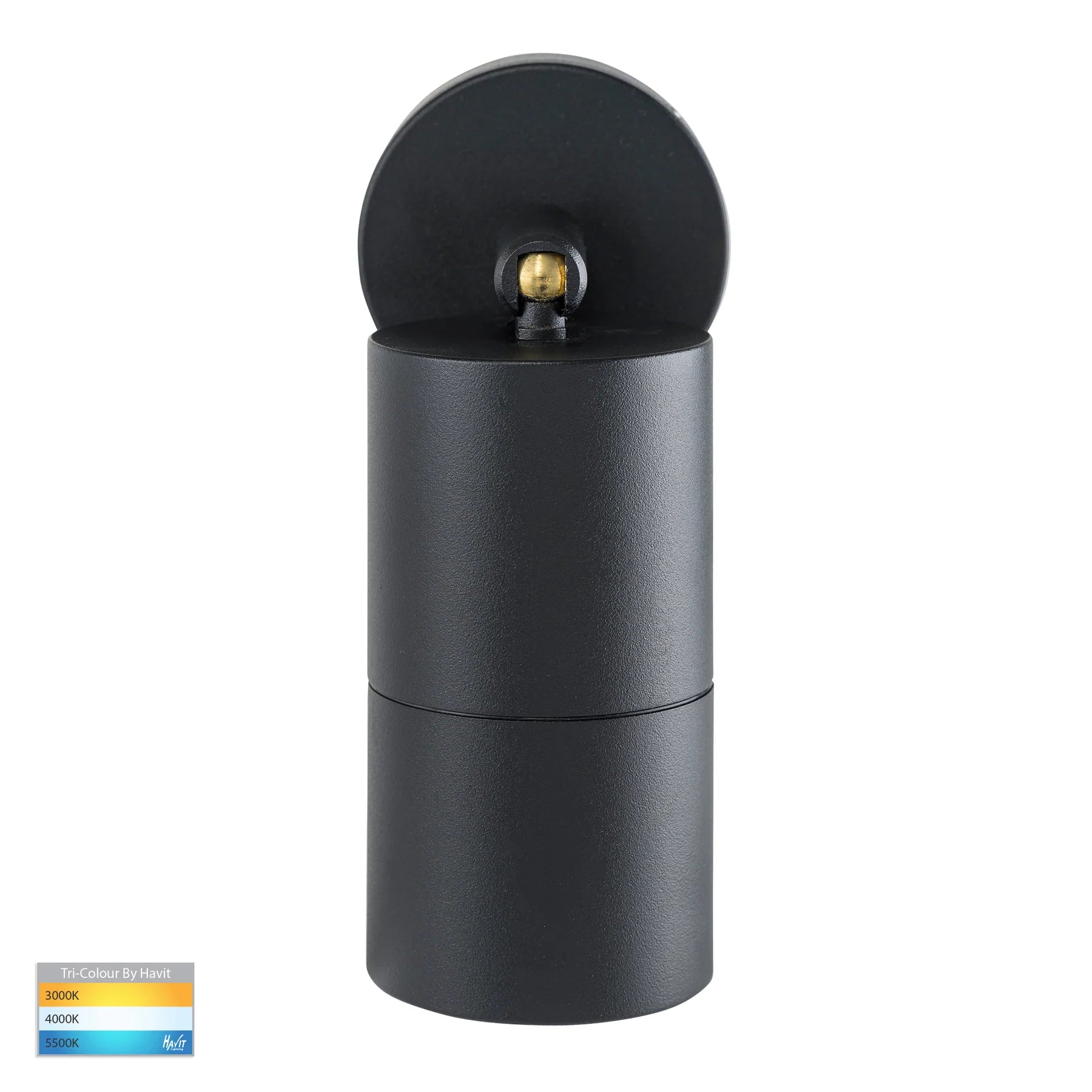 Havit Tivah Single Adjustable Pillar Exterior Wall Lights Tri - Black 3/5/7W 240V IP65 - HV1225T-HV1227T