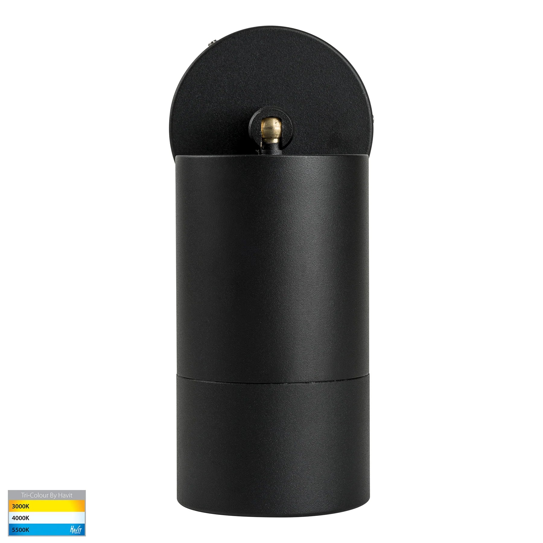 Havit Maxi Tivah Single Adjustable Pillar Exterior Wall Lights Tri - Black 12W 240V IP65 - HV1228T