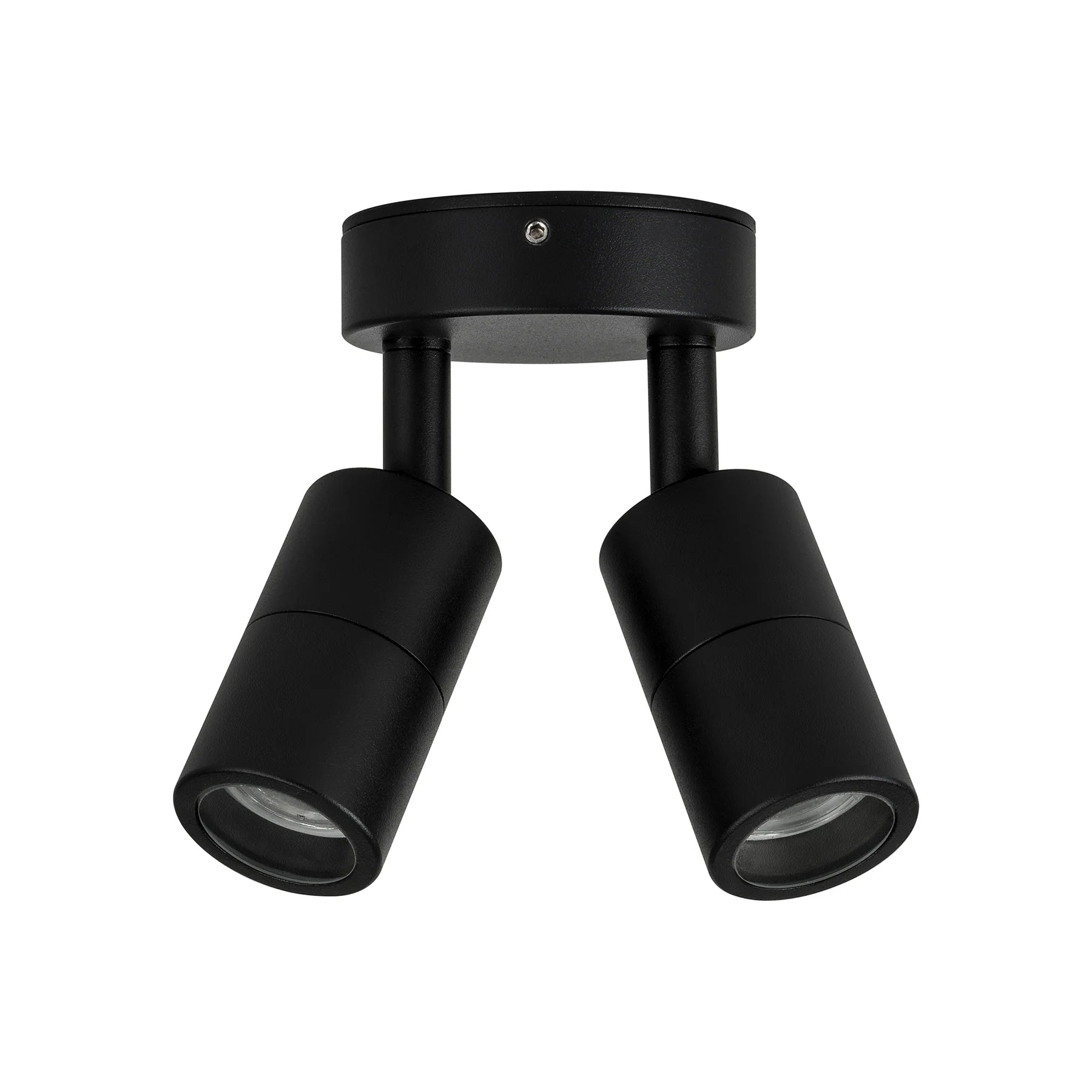 Havit Mini Tivah Double Adjustable Pillar Exterior Wall Lights 3000K 4000K Black 2x3W 12V IP65 - HV1327MR11NW