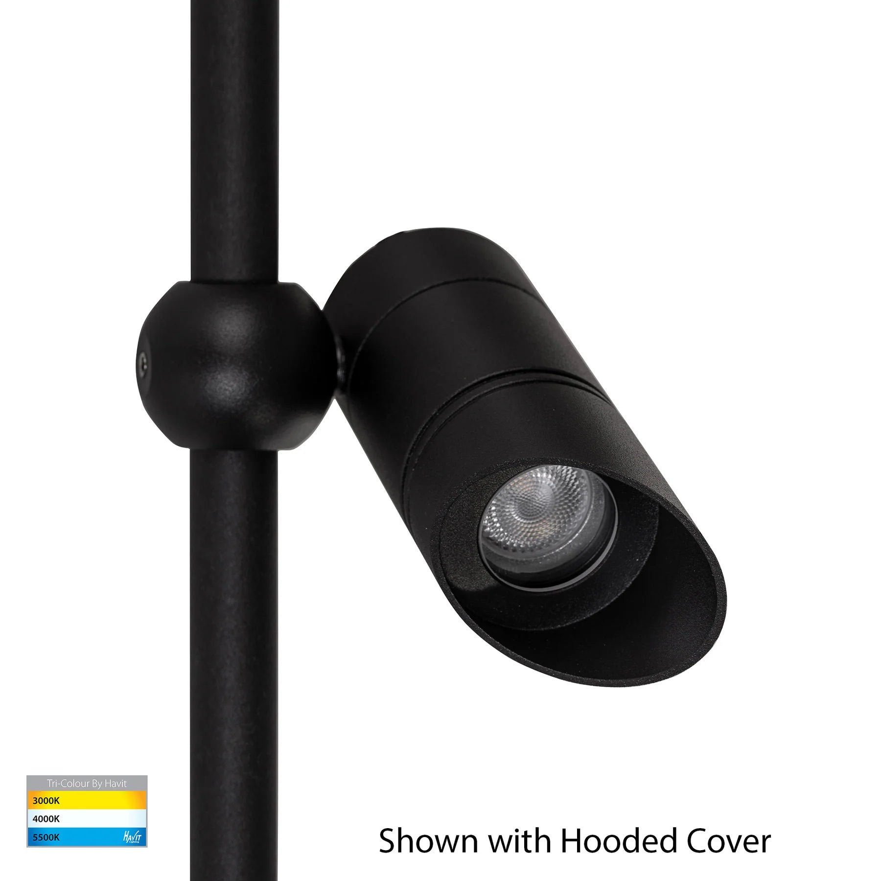 Havit Lille 1500mm 2 Light Garden Spike Lights Tri- Black 2x2.5W 12/24V IP65- HV1441T-2-BLK