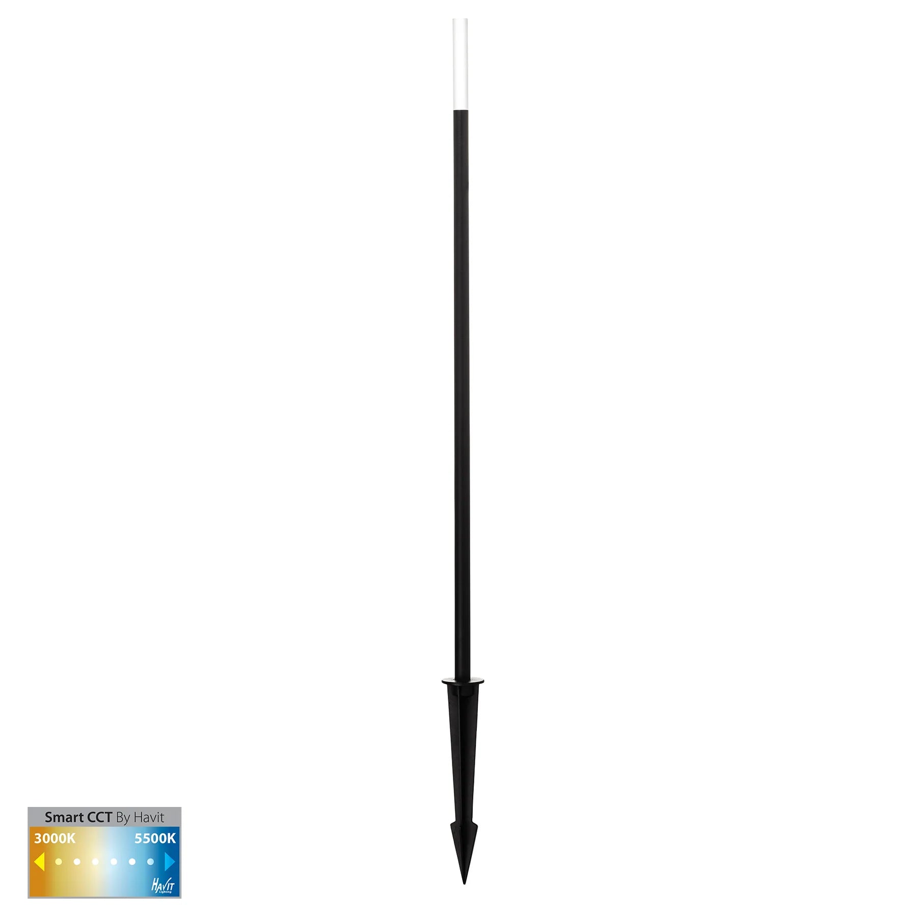Havit Drique Garden Spike Lights 3000K-5000K Aluminium Black 1W 24V IP65- HV1514CCT-BLK-24V