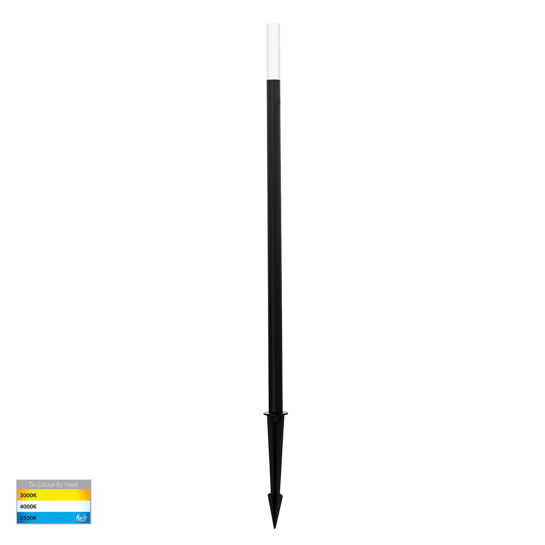 Havit Drique Garden Spike Lights Tri- Aluminium Black 3W 24V IP65- HV1515T-BLK-24V